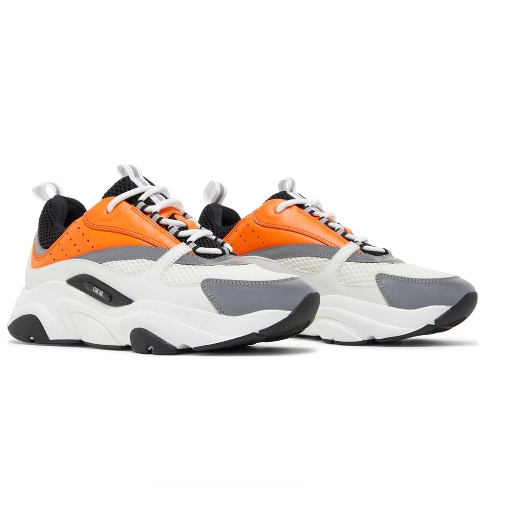 Dior B22 White Orange Sneakers